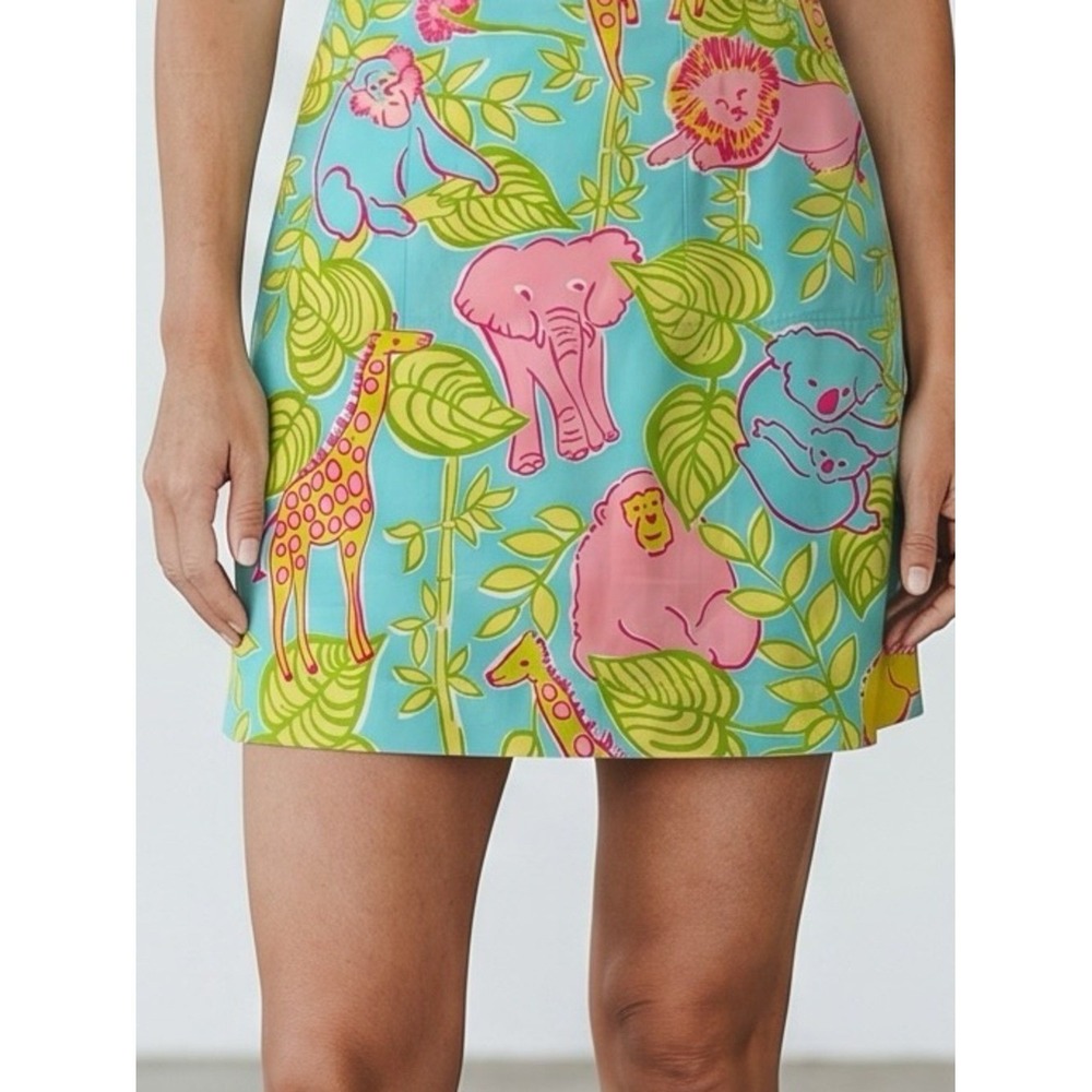 ♾️White Tag Lilly Pulitzer San Diego Zoo Wrap Skirt 10 Vintage Preppy Resort♾️